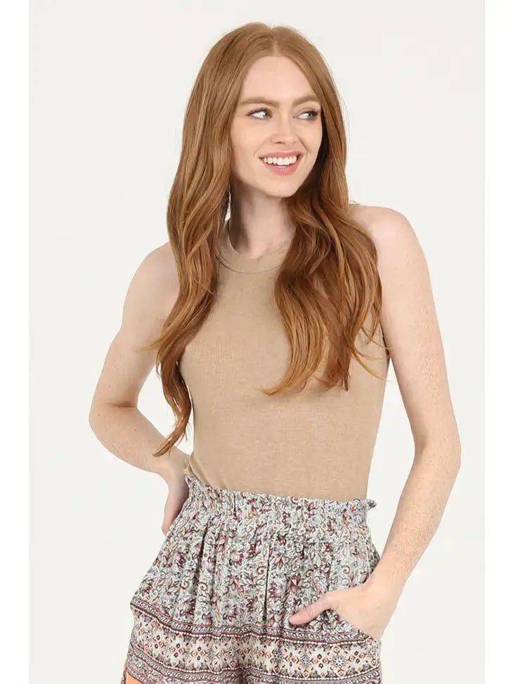 Rib Knit Tank - Heritage - Boutique.com