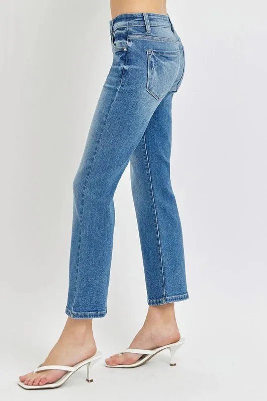Risen Low Rise Crop Flare Jeans - Heritage - Boutique.com