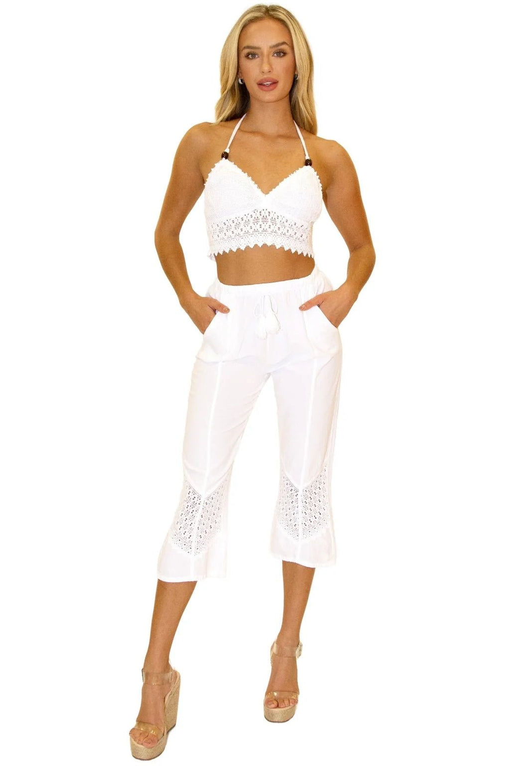 'Roxy' Flare Capris - Heritage - Boutique.com