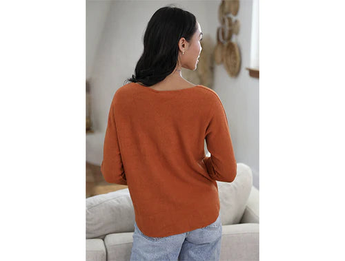 Italian V Neck Sweater - Nostalgia