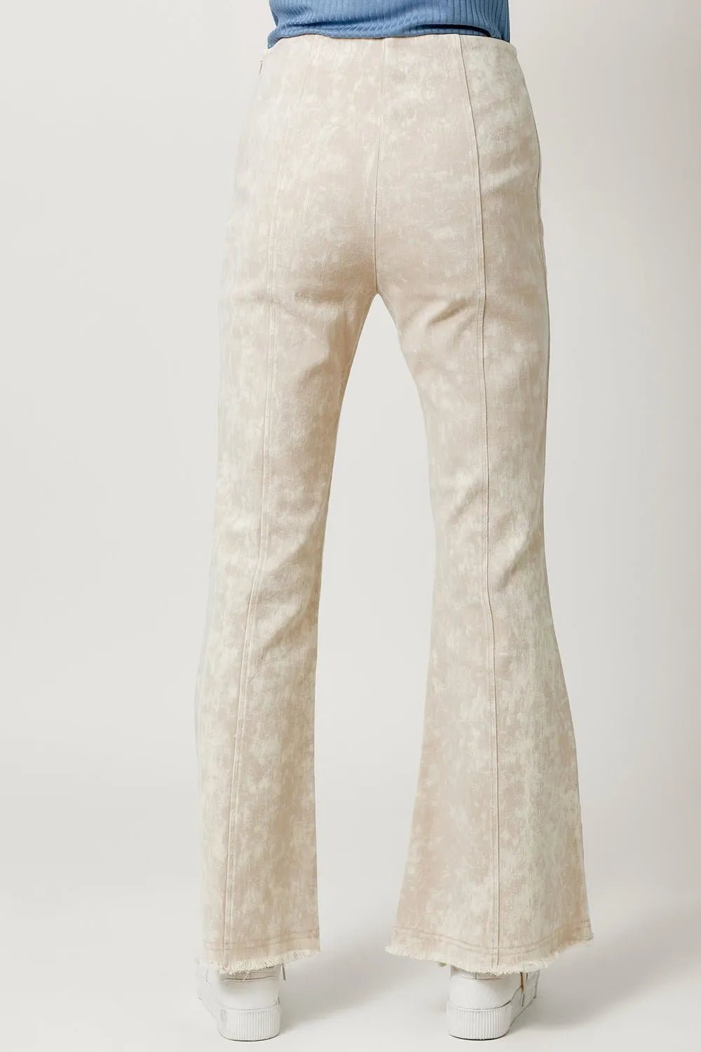 Sand Mineral Wash Flare Pants - Heritage - Boutique.com
