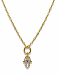 Santorini Hamsa Protection Necklace - Heritage - Boutique.com