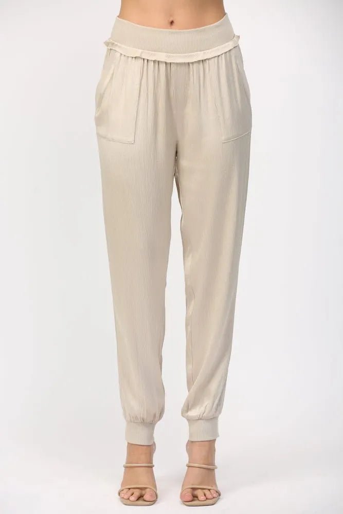 Satin Jogger Pants - Heritage - Boutique.com