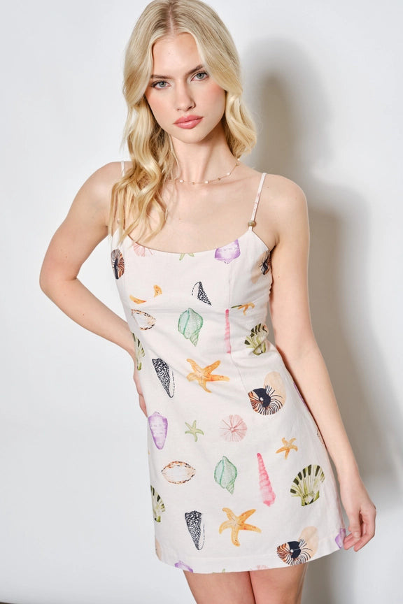 The Southampton Seashell Linen Dress