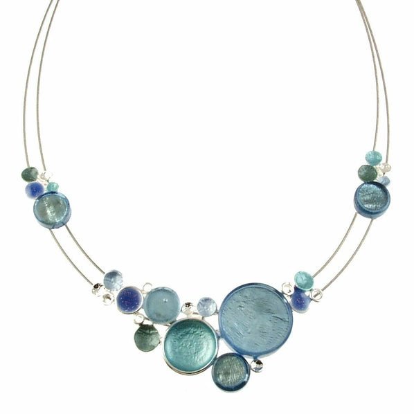 Seaside Serenity Blue Shell Necklace - Heritage-Boutique.com