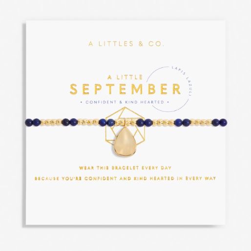 A Little September Lapis Lazuli Birthstone Bracelet