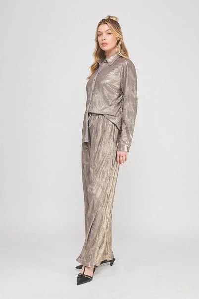 Shimmer Shell Long Sleeve Shirt - Heritage - Boutique.com