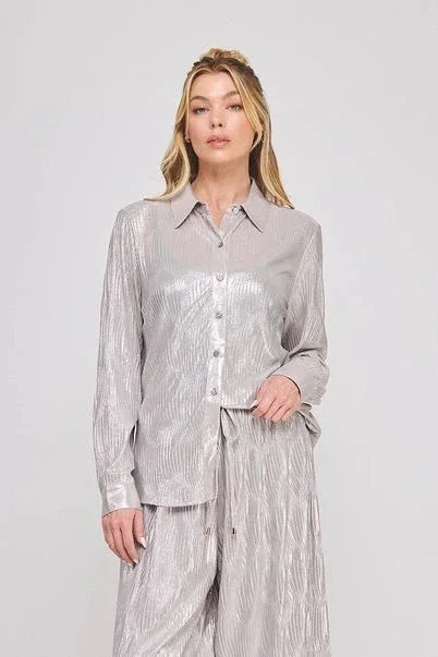 Shimmer Shell Long Sleeve Shirt - Heritage - Boutique.com