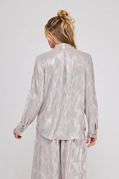 Shimmer Shell Long Sleeve Shirt - Heritage - Boutique.com