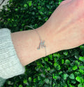 Silver "M" Script Bracelet - Heritage-Boutique.com