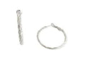 Silver Twisted Hoops - Heritage - Boutique.com