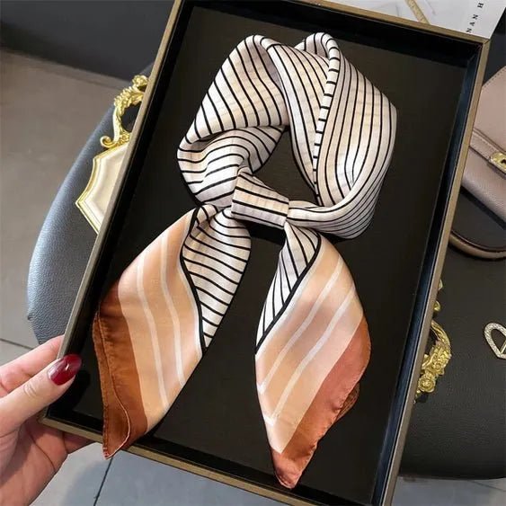 Simple and Versatile Printed Square Scarf - Heritage - Boutique.com