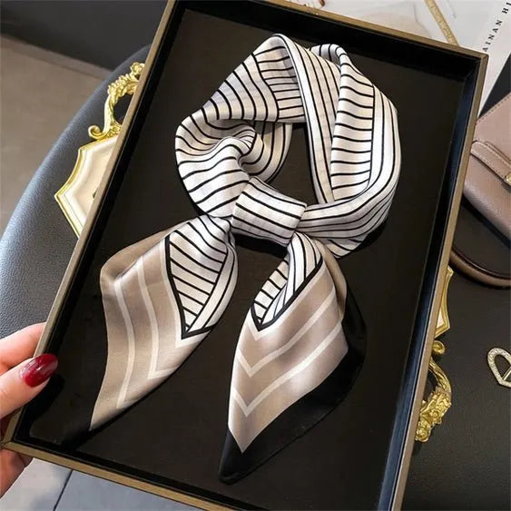 Simple and Versatile Printed Square Scarf - Heritage-Boutique.com