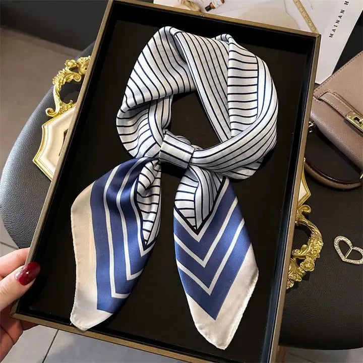 Simple and Versatile Printed Square Scarf - Heritage-Boutique.com