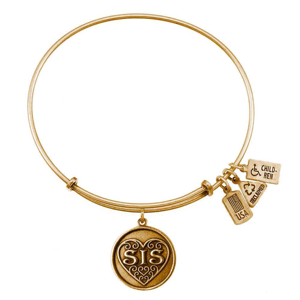 Wind and Fire Gold "Sis" Bracelet