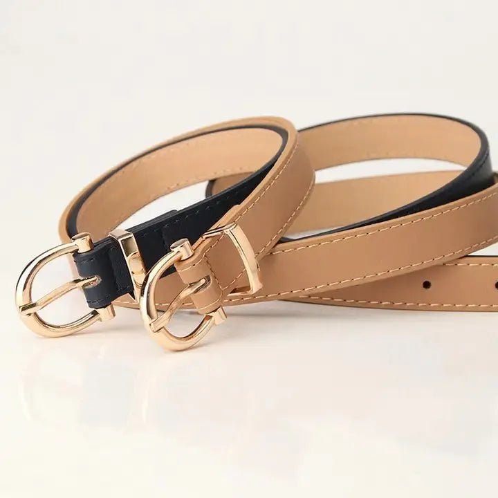 Skinny Italian Classic Belt - Heritage - Boutique.com