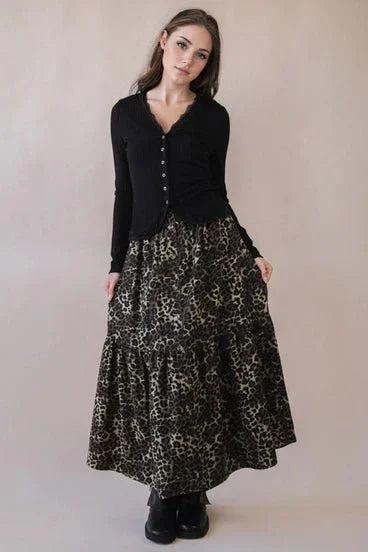 Soft Fitted Lace Trim Top - Heritage - Boutique.com