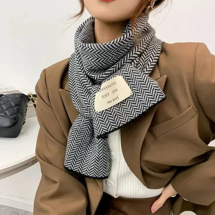 Soft Knit Herringbone Scarf - Heritage - Boutique.com