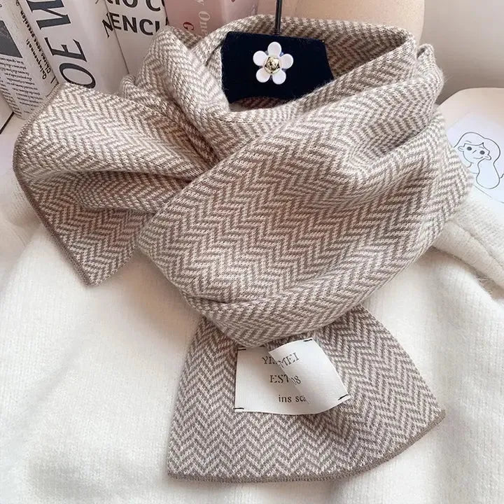 Soft Knit Herringbone Scarf - Heritage - Boutique.com