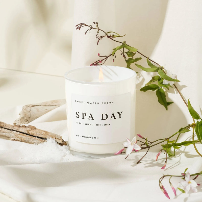 Spa Day 11 oz Soy Candle - Home Decor & Gifts - Heritage-Boutique.com