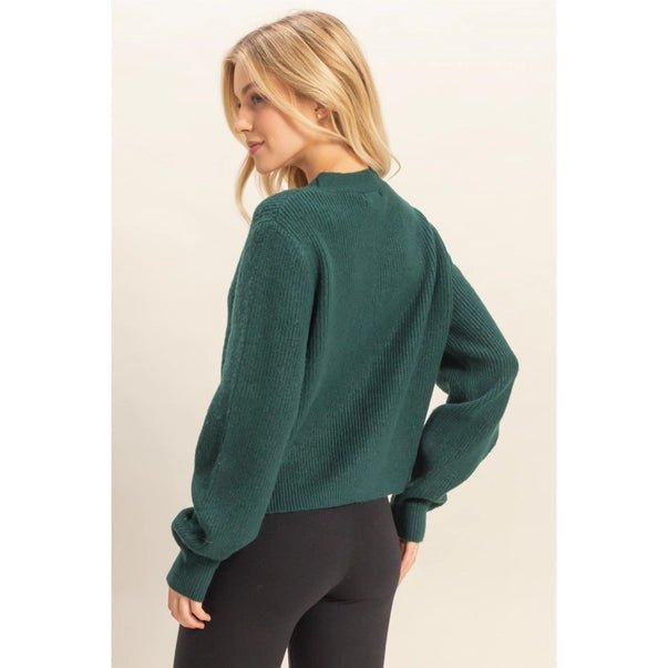 Sparkly Bow Embellished Cozy Cardigan - Heritage - Boutique.com