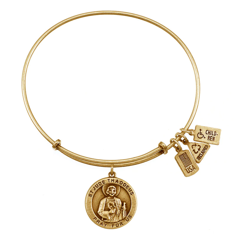 Wind and Fire Gold "Saint Jude Thaddeus" Bracelet