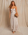 Strapless Wide Leg Jumpsuit - Heritage - Boutique.com