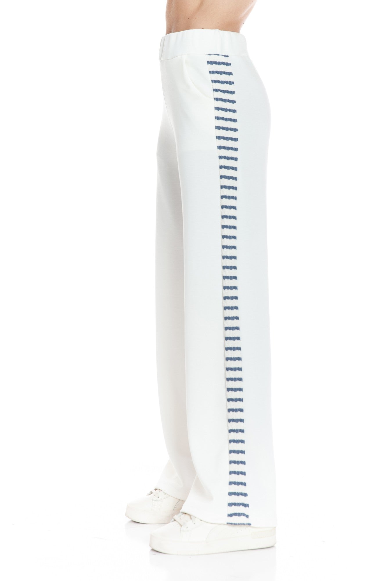 Stripe Out Straight Leg Pants with Pockets - Heritage - Boutique.com