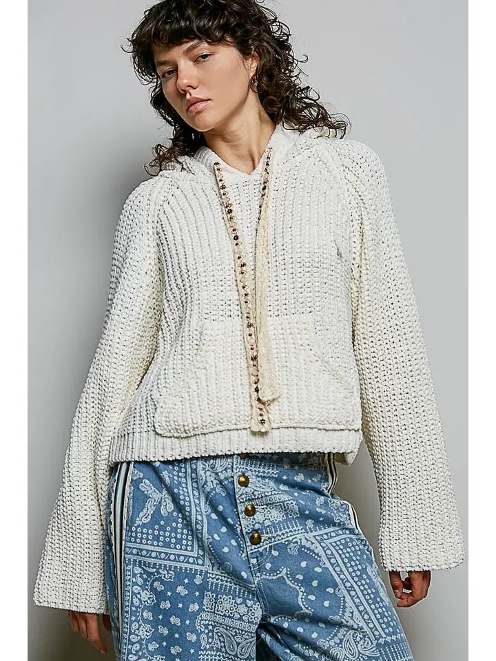 Sunday Soft Chenille Knit Hooded Sweater - Heritage-Boutique.com