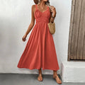 Sunset Breeze Smocked Maxi Dress - Heritage - Boutique.com