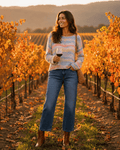 Sunset Striped Boat Neck Knit Sweater - Heritage-Boutique.com