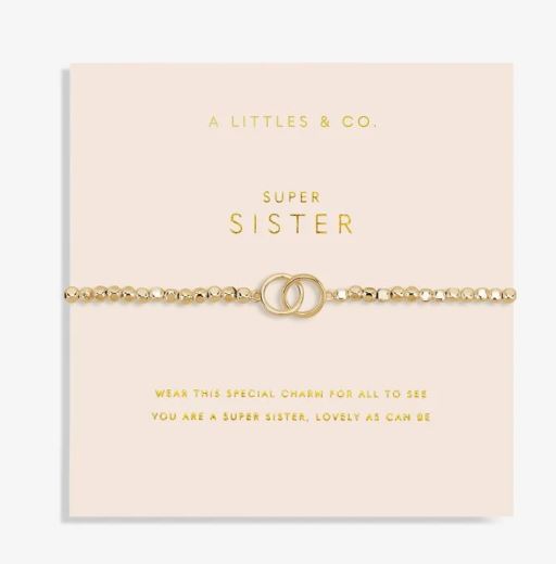 A Little Super Sister Gold Bracelet