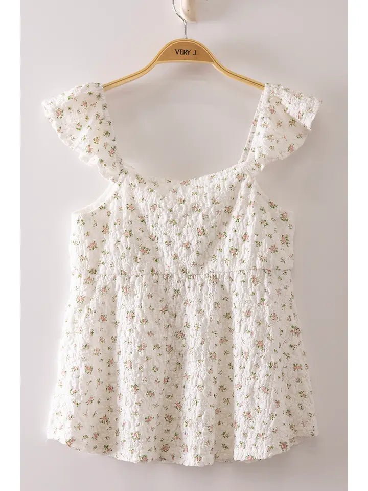 Sweet Blossom Floral Babydoll Top - Heritage-Boutique.com