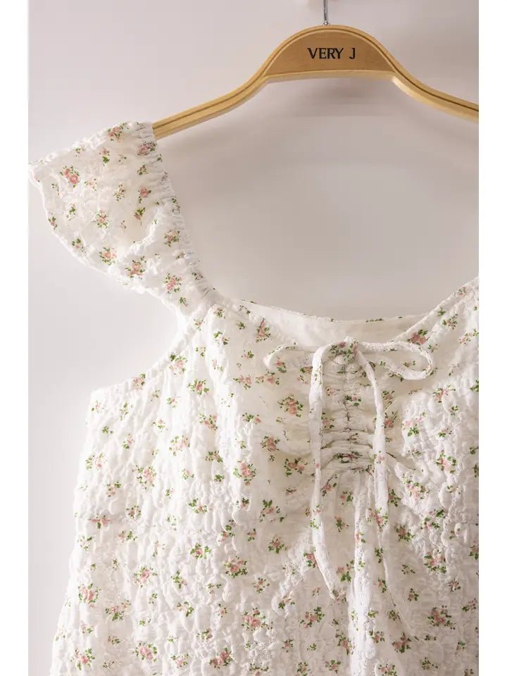 Sweet Blossom Floral Babydoll Top - Heritage-Boutique.com