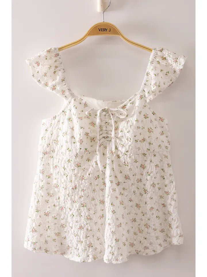 Sweet Blossom Floral Babydoll Top - Heritage-Boutique.com