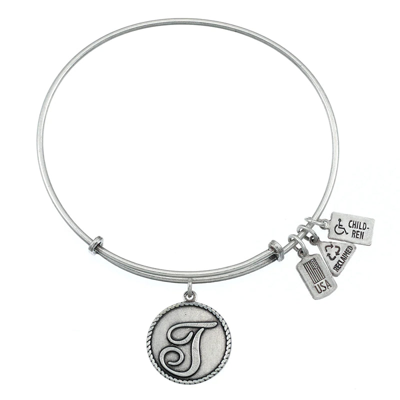 Wind and Fire Silver "Love Letters" Initial Bracelet