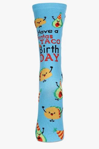 Have a FantasTACO Birthday Socks