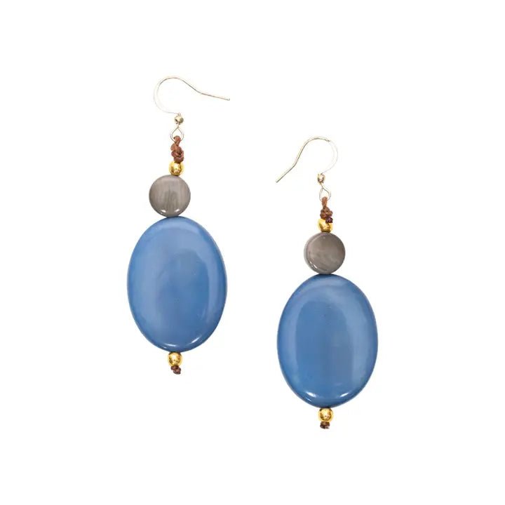 Tagua Avery Earrings– Lightweight Handmade Statement Earrings | Hypoallergenic Sustainable Jewelry - Heritage - Boutique.com
