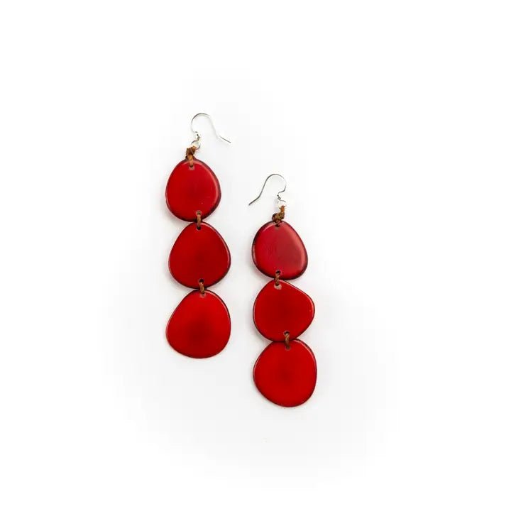 Tagua Bali Earrings– Lightweight Handmade Statement Earrings - Heritage - Boutique.com