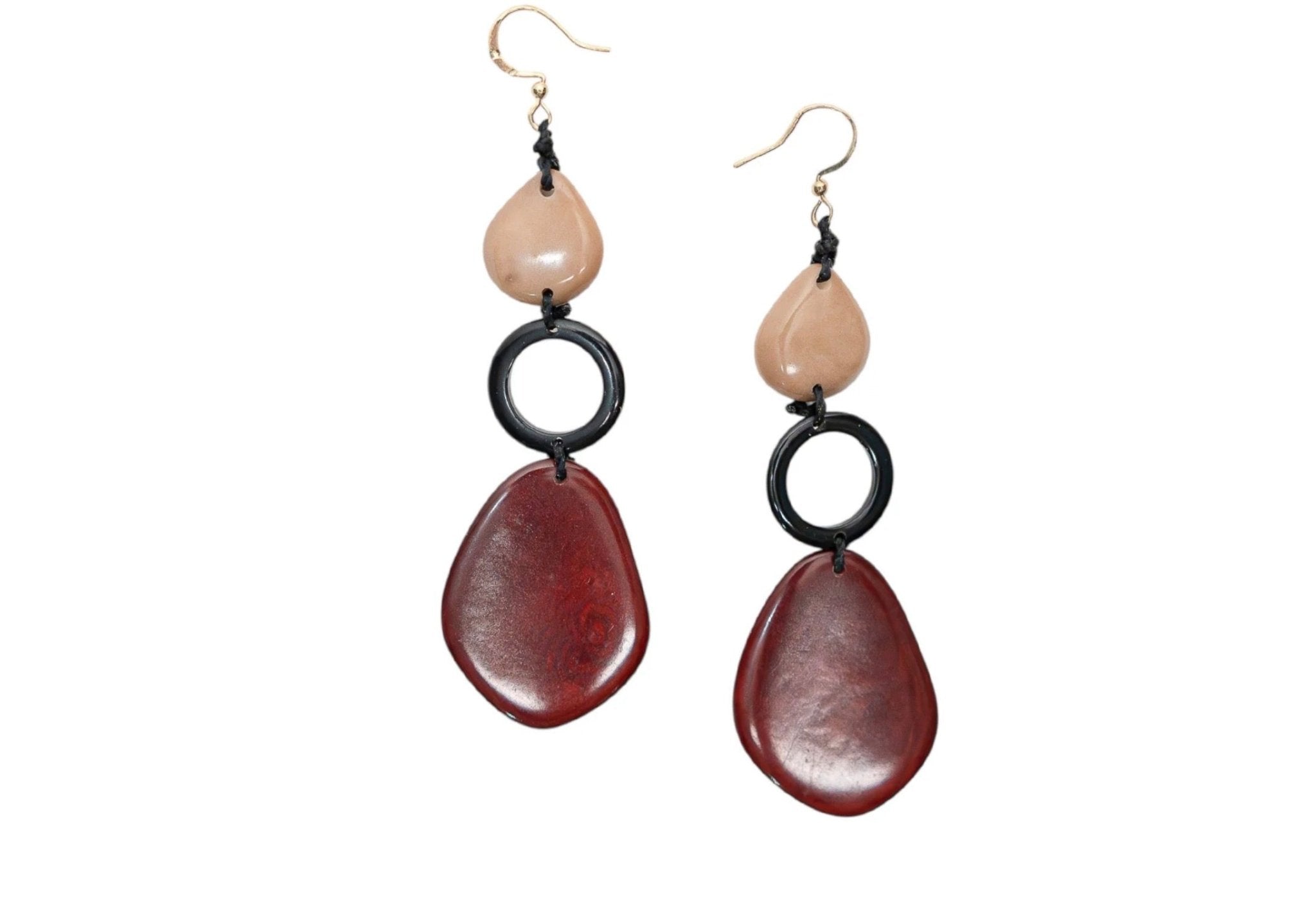 Tagua Estela Earrings - Heritage - Boutique.com