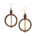 tagua Gemma Earrings – Eco - Friendly Tagua Nut Statement Drop Earrings - Heritage - Boutique.com