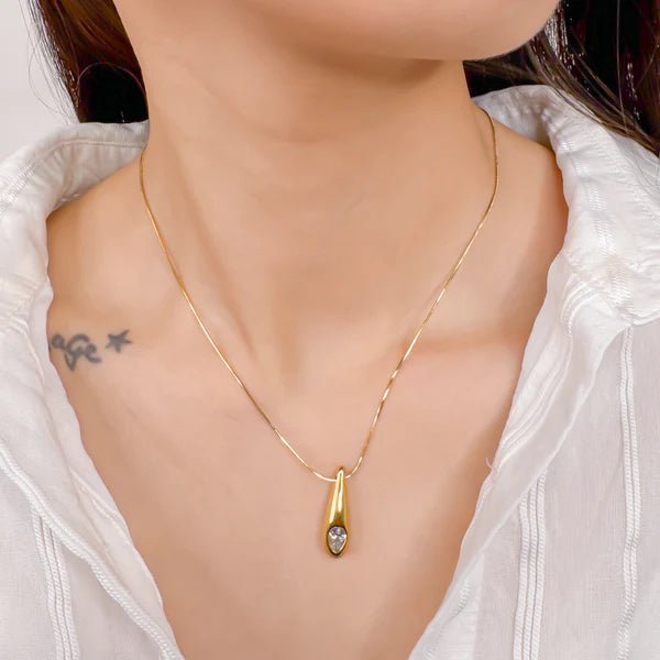 Teardrop Pendant Necklace - Heritage - Boutique.com