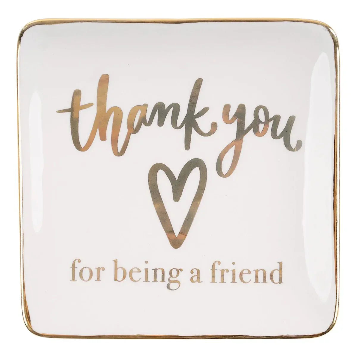 Thank You For Being a Friend Trinket Tray - Heritage - Boutique.com