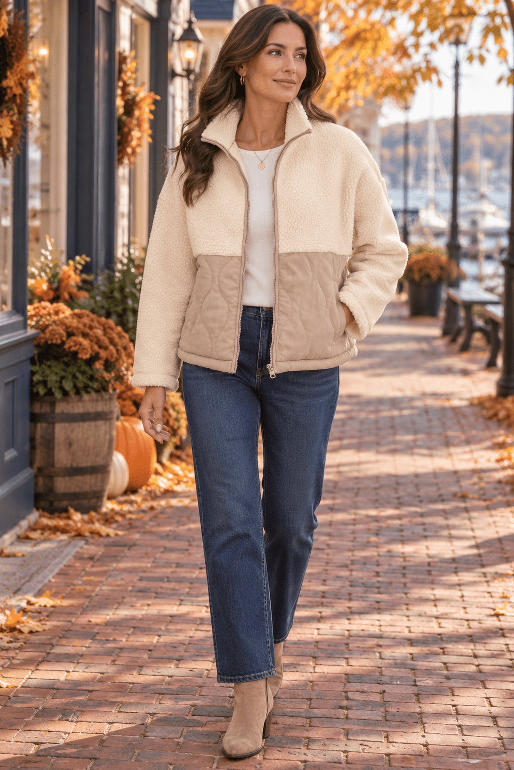 The Aspen Cream Sherpa jacket - Heritage-Boutique.com