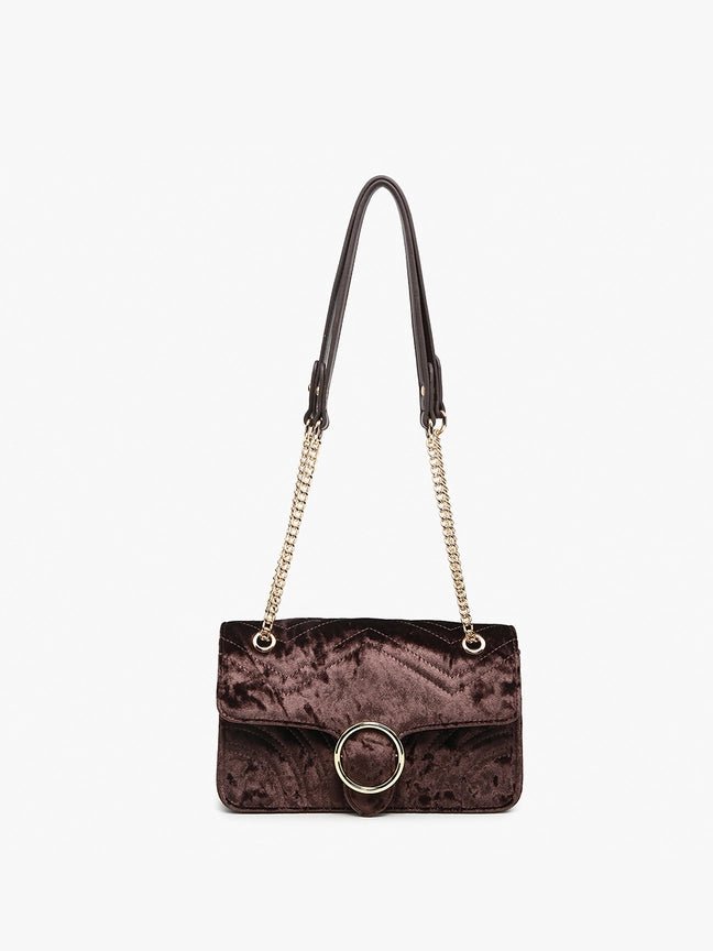 The Bellariva Tapestry Shoulder Bag — Chocolate or Black - Heritage-Boutique.com