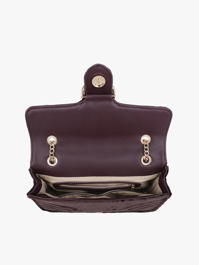 The Bellariva Tapestry Shoulder Bag — Chocolate or Black - Heritage-Boutique.com