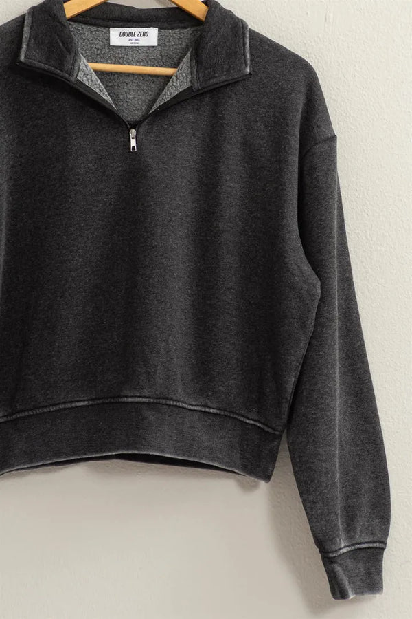 The Cozy Half Zip Pullover Sweatshirt - Heritage-Boutique.com
