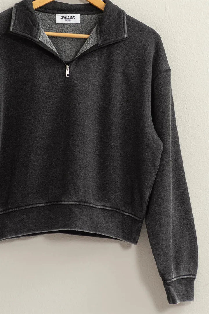 The Cozy Half Zip Pullover Sweatshirt - Heritage-Boutique.com