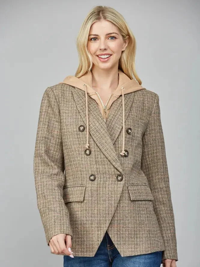 The Kensington Tweed Layered Blazer - Classy Meets Casual - Heritage - Boutique.com