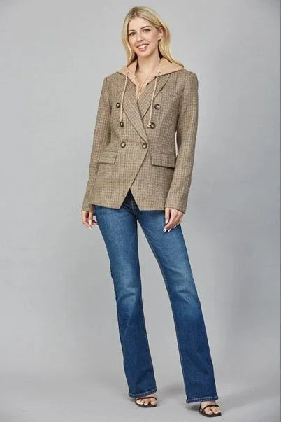 The Kensington Tweed Layered Blazer - Classy Meets Casual - Heritage - Boutique.com